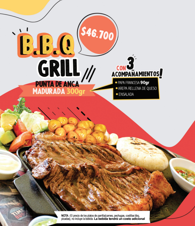 BBQ grill punta de anca madurada 300gr